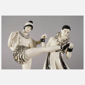 Pierot und Columbine Art déco