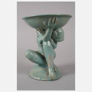 Weibliche Aktfigur mit Schale