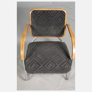 Paar Stahlrohrsessel