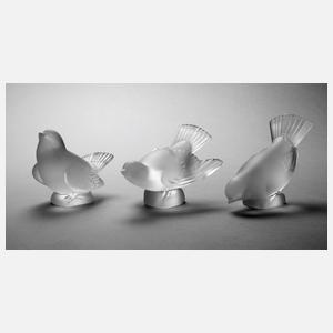 René Lalique drei Vögelchen