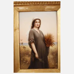 KPM Berlin Bildplatte "Ruth im Kornfeld"