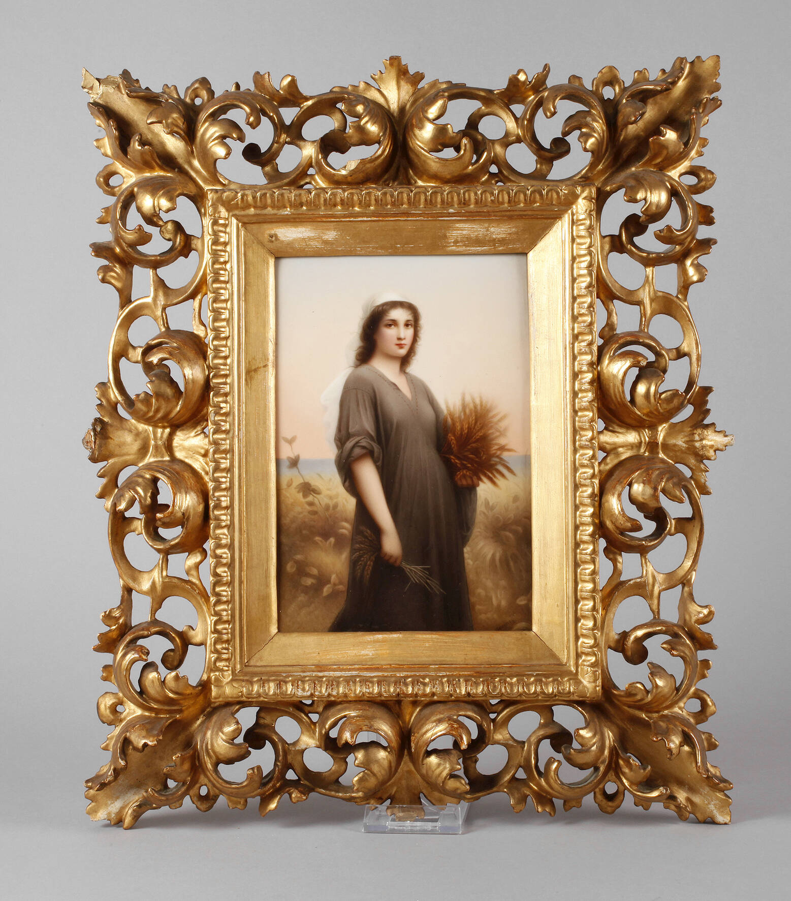 KPM Berlin Bildplatte "Ruth im Kornfeld"