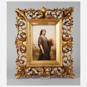 KPM Berlin Bildplatte "Ruth im Kornfeld"