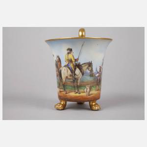 Löwentatzentasse mit Postillon