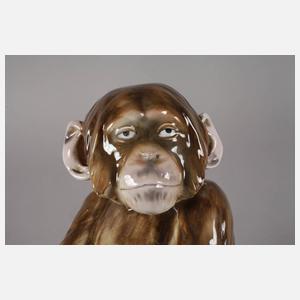 Johann Robert Korn, sitzender Schimpanse