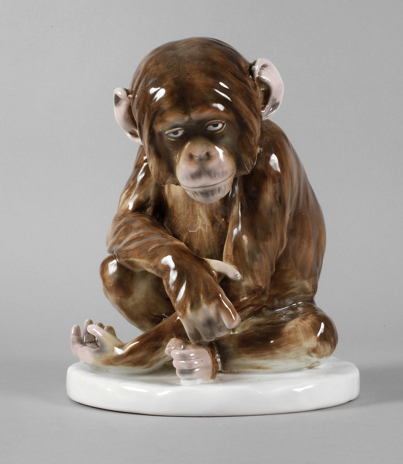 Johann Robert Korn, sitzender Schimpanse