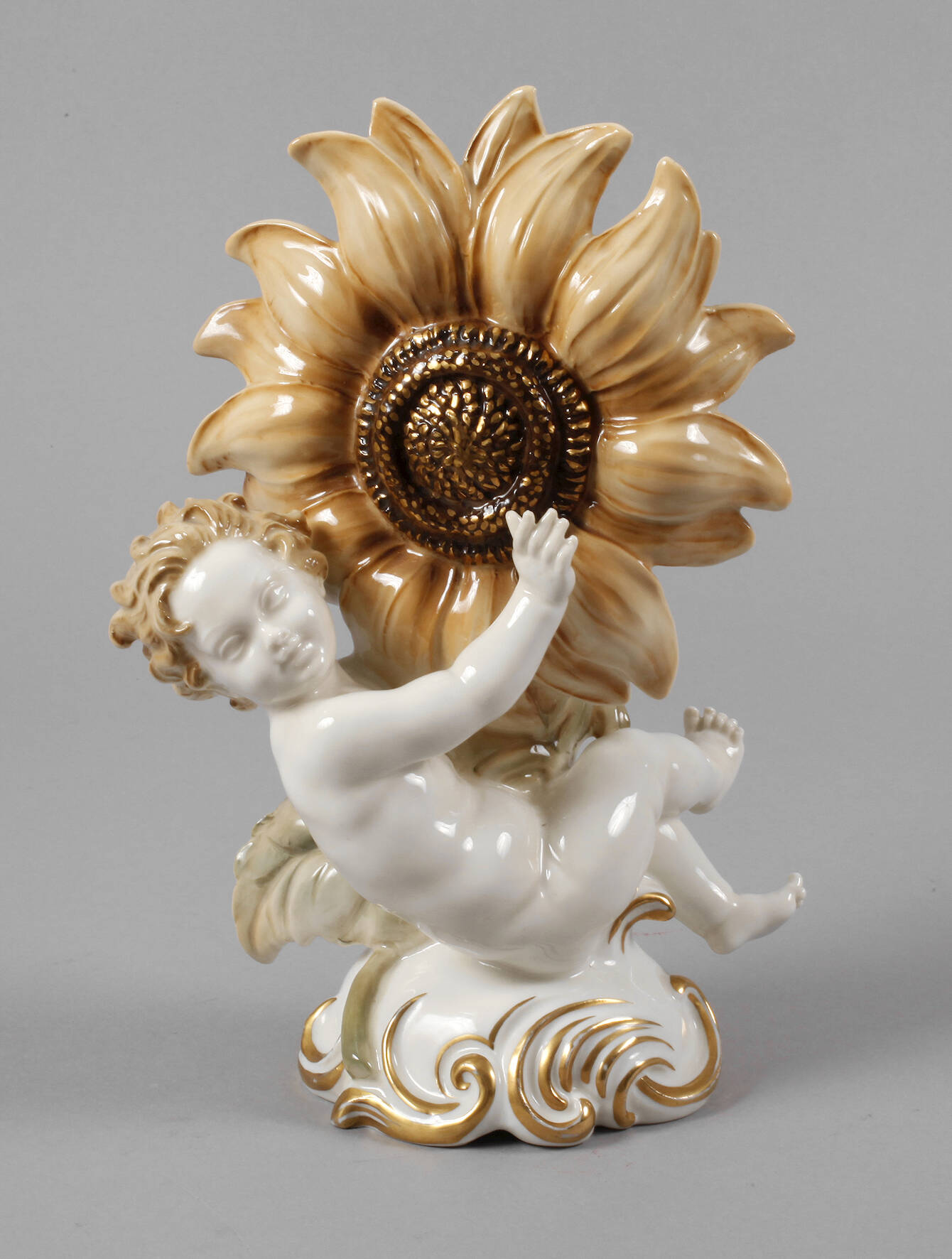 Hutschenreuther Kind mit Sonnenblume