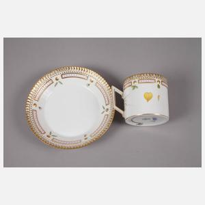 Kopenhagen Tasse mit Untertasse "Flora Danica"
