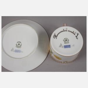 Kopenhagen Tasse mit Untertasse "Flora Danica"