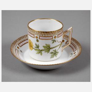 Kopenhagen Tasse mit Untertasse "Flora Danica"