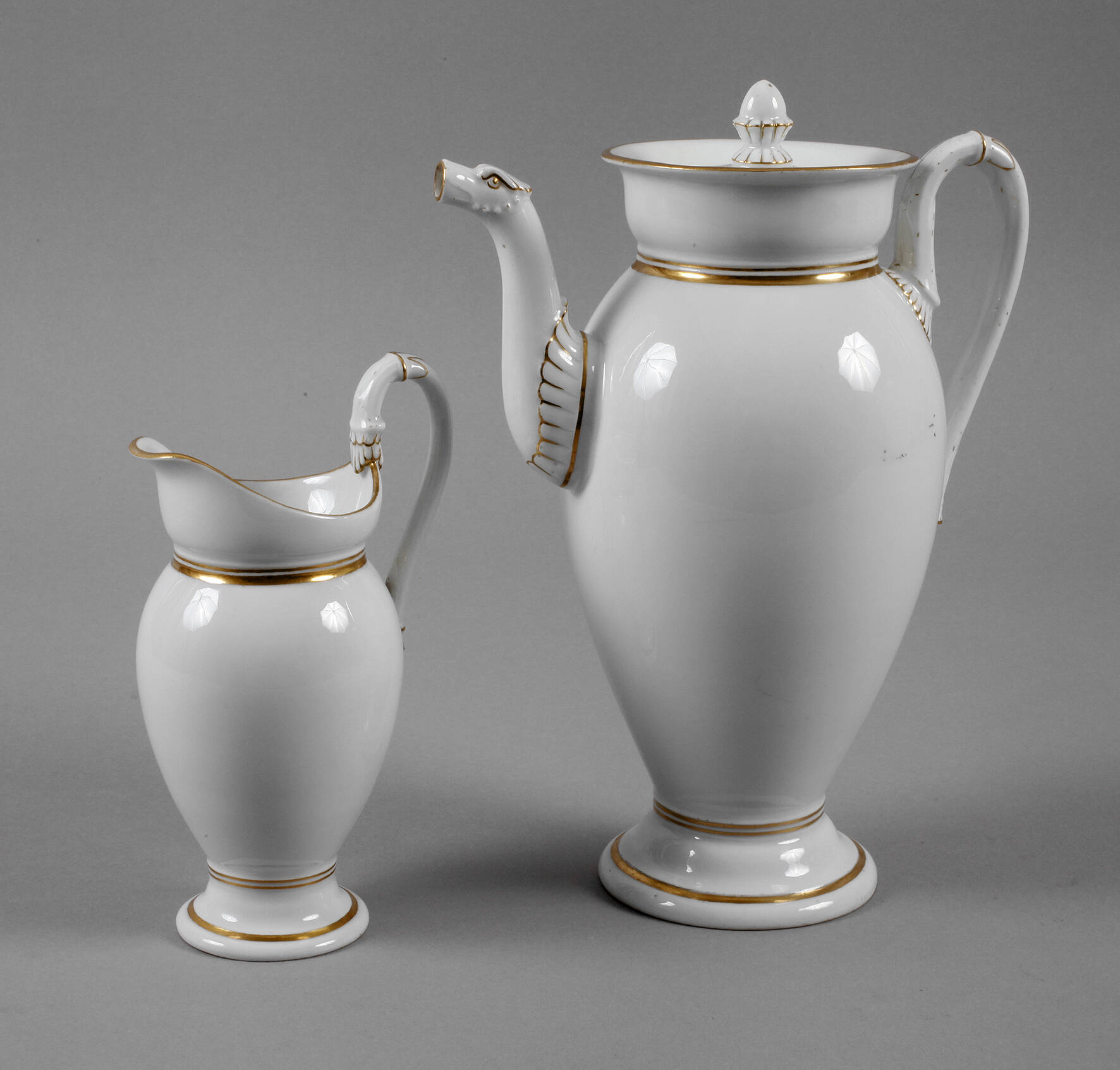 Meissen zwei Kannen Biedermeier