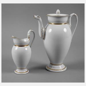 Meissen zwei Kannen Biedermeier