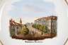 Meissen Teller "Schlossplatz in Warmbrunn"