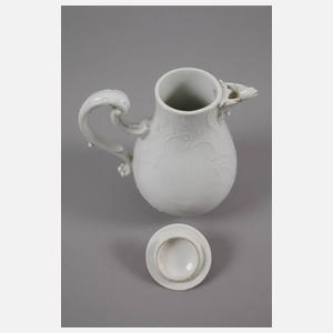 Meissen drei Kannen Weißporzellan