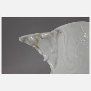 Meissen drei Kannen Weißporzellan