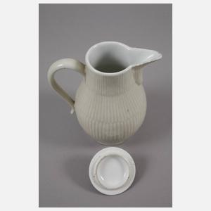 Meissen drei Kannen Weißporzellan