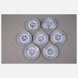 Meissen Teichert Dessertset Zwiebelmuster
