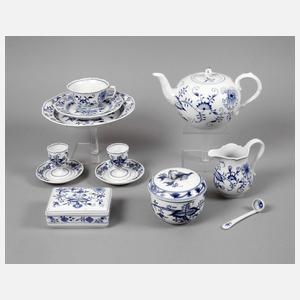 Meissen drei Vorlegeplatten Zwiebelmuster