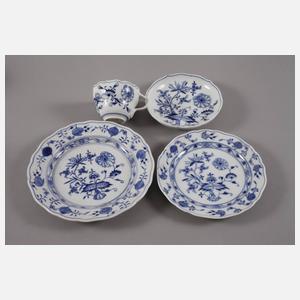 Meissen Konvolut mit Tablett