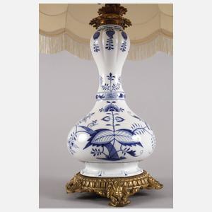 Meissen Tischlampe Zwiebelmuster