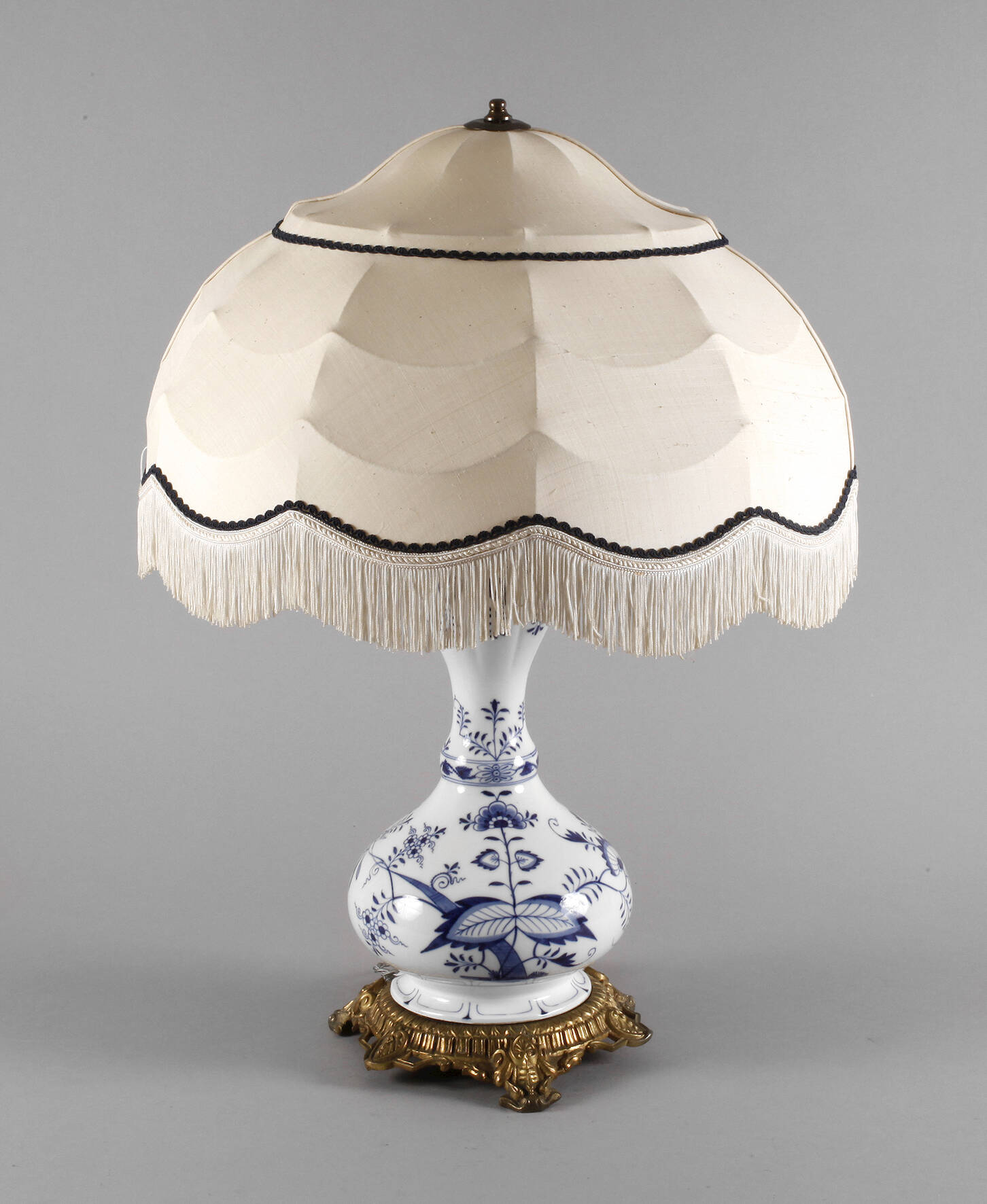 Meissen Tischlampe Zwiebelmuster