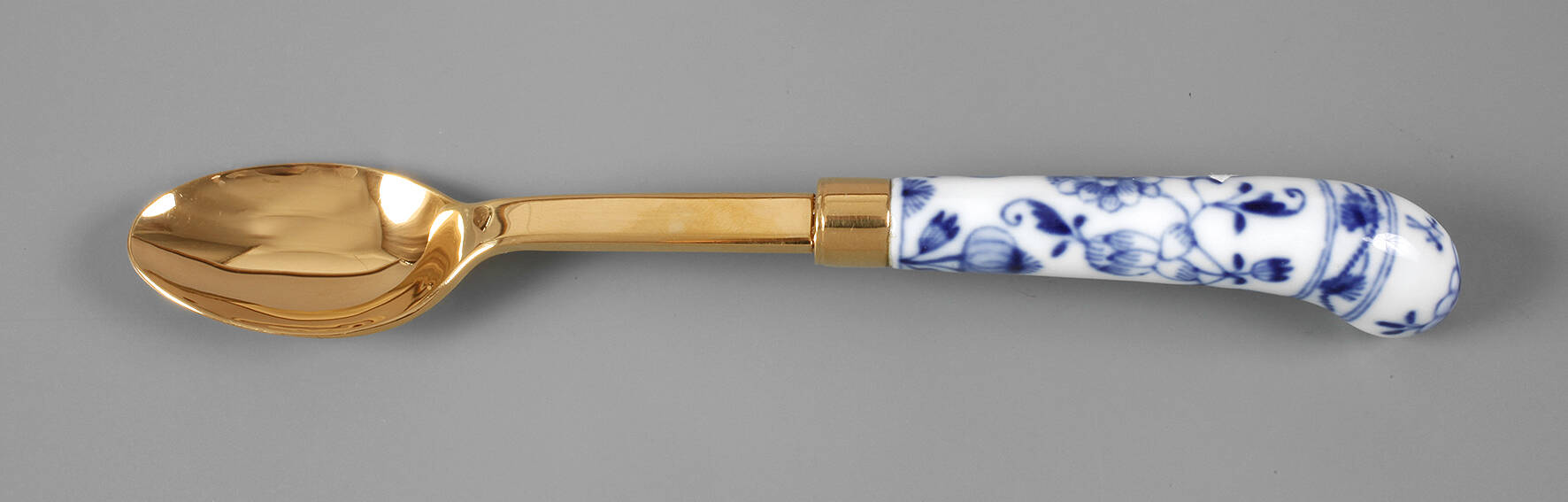 Meissen vergoldeter Silberlöffel