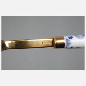 Meissen vergoldeter Silberlöffel