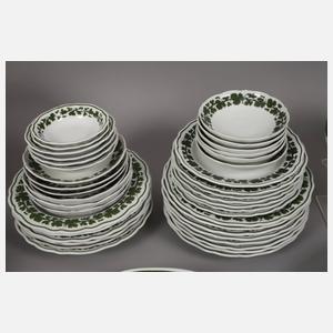 Meissen großes Kaffee-/Speiseservice Weinlaub