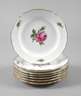 Meissen sieben Teller "Rote Rose“