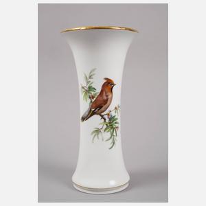 Meissen Art déco-Vase mit Böhmischem Seidenschwanz
