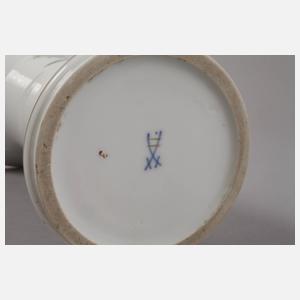 Meissen Art déco-Vase mit Böhmischem Seidenschwanz