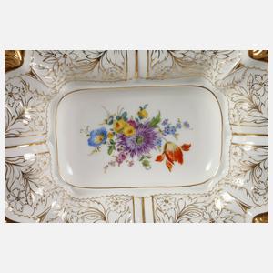 Meissen Prunkschale mit Blütenbukett