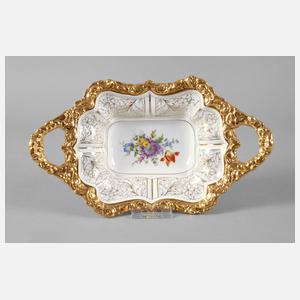Meissen Prunkschale mit Blütenbukett