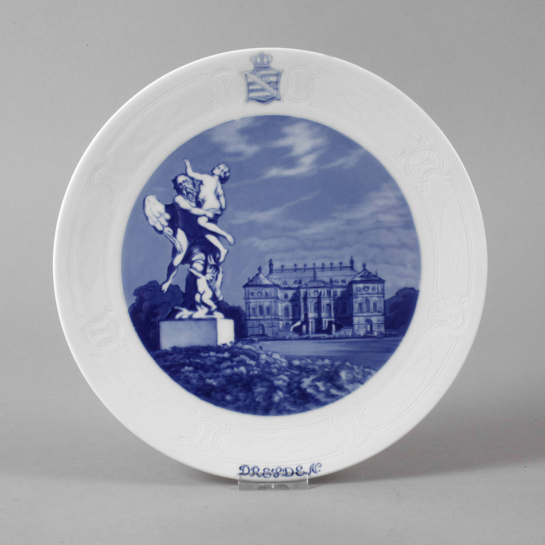 Meissen Ansichtenteller Dresden