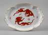 Meissen Schale Roter Ming-Drache