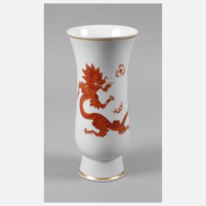 Meissen Vase Roter Ming-Drache
