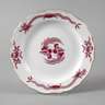 Meissen Teller reicher Drache in Purpur