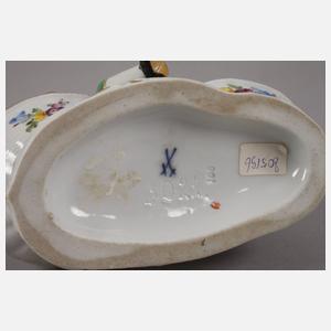 Meissen Saliere "Knabe zwischen Körben sitzend"