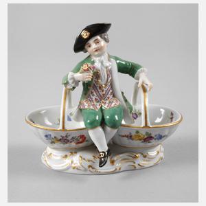 Meissen Saliere "Knabe zwischen Körben sitzend"