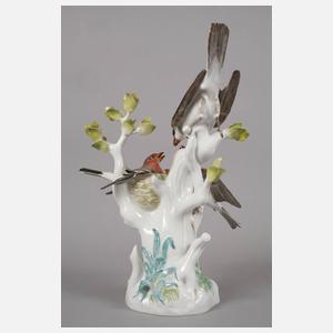 Meissen "Finken mit Sperber"