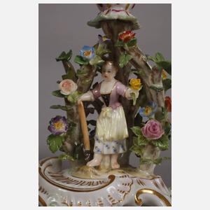 Meissen "Laubenleuchter mit Gärtnerkindern"