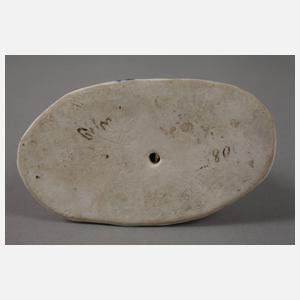 Mädchen mit Henne und Knabe mit Hahn