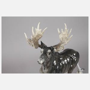 Rosenthal große Tierfigur Elch