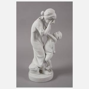 Scheibe Alsbach Weinende Mutter mit Kind