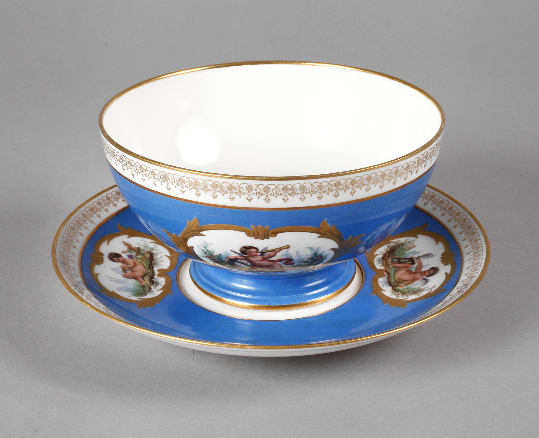 Sevres Kumme mit Unterteller