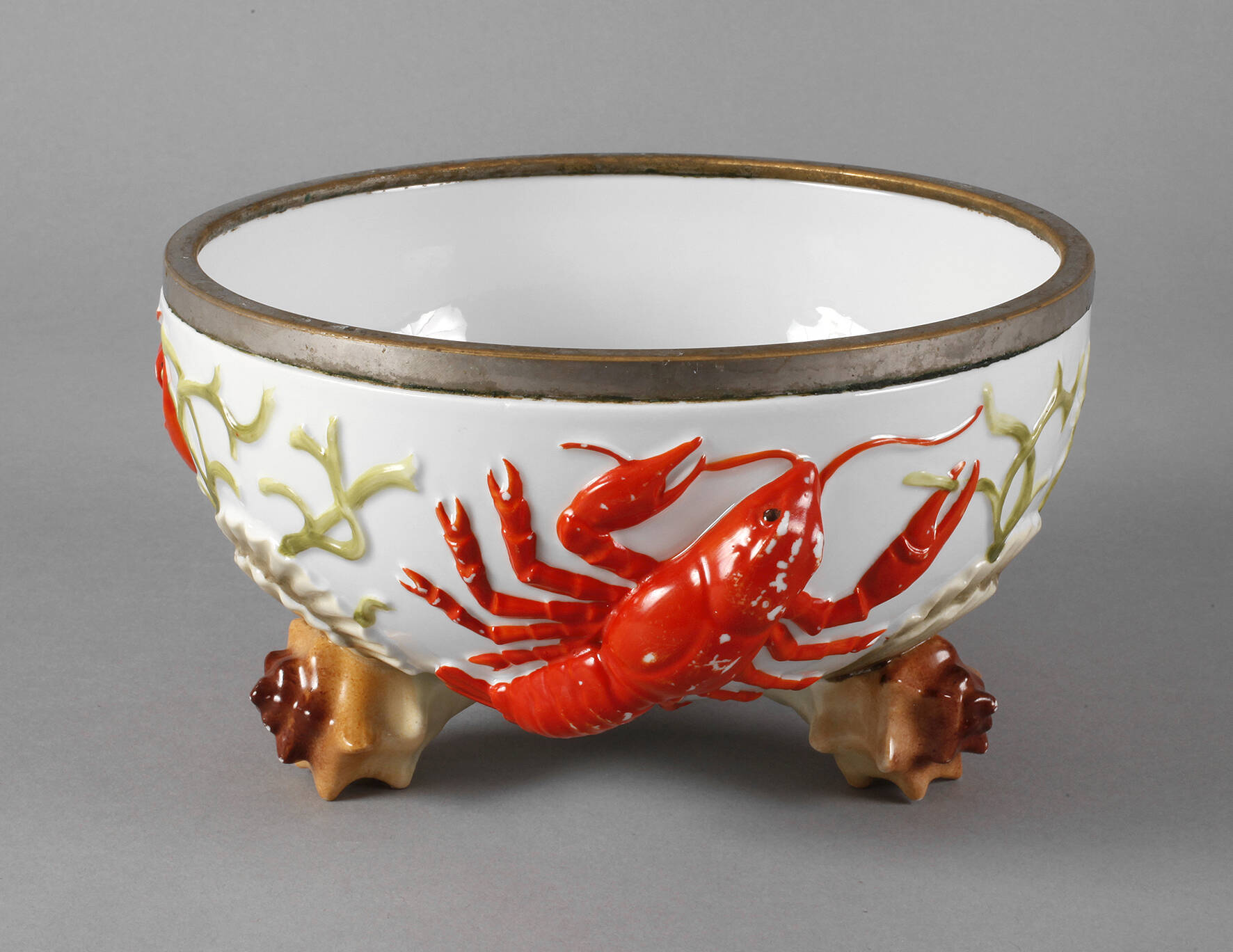 Hummerschale auf Muschelfüßen