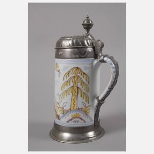 Thüringer Fayence-Walzenkrug