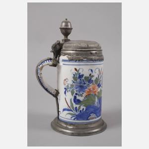 Dorotheenthaler Fayence-Walzenkrug