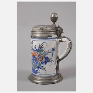 Dorotheenthaler Fayence-Walzenkrug