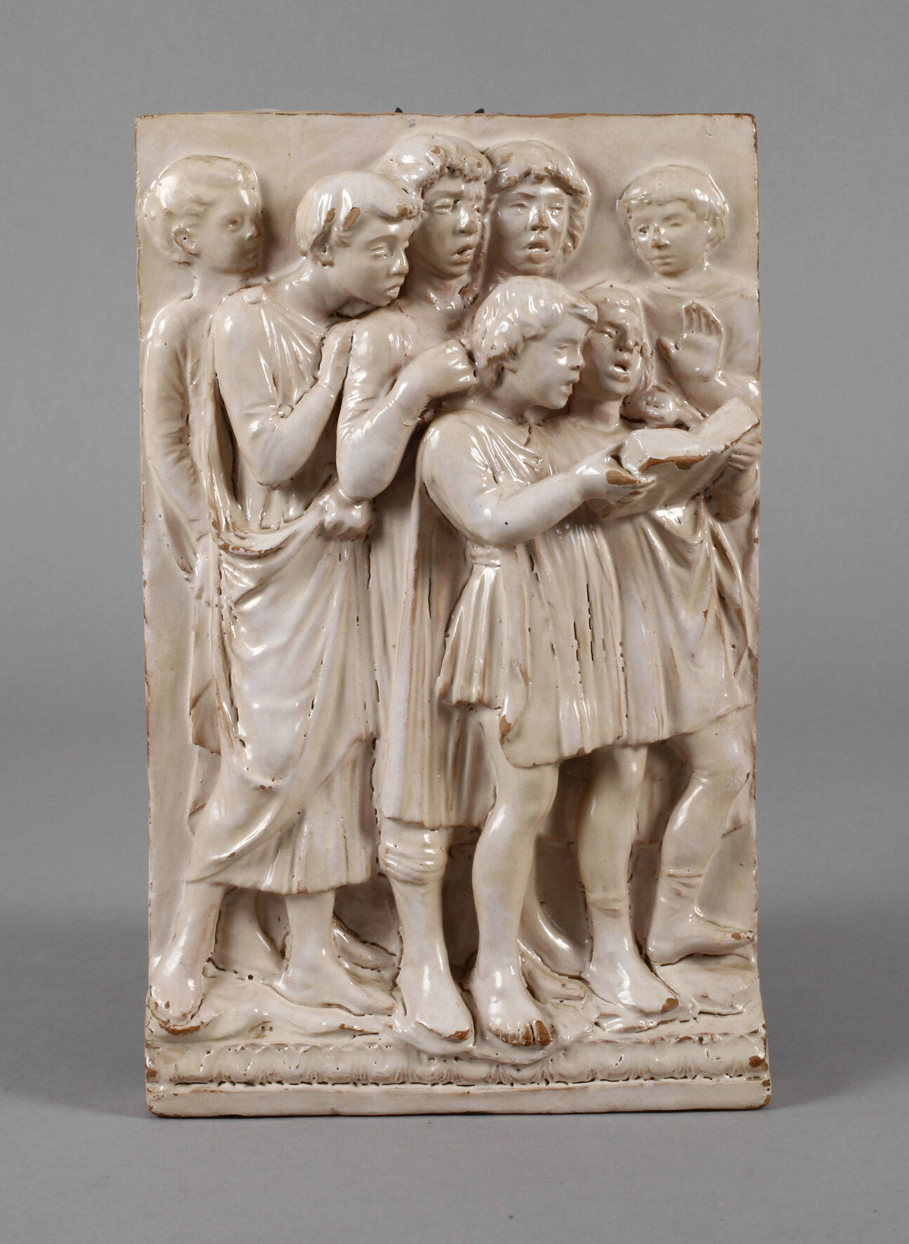 Italien Reliefplatte Cantoria nach Luca della Robbia